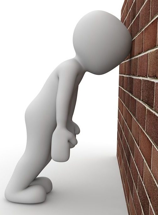 bang head against wall