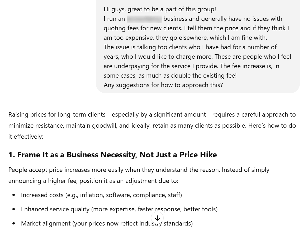 ChatGTP AI use for learning business negotiation example