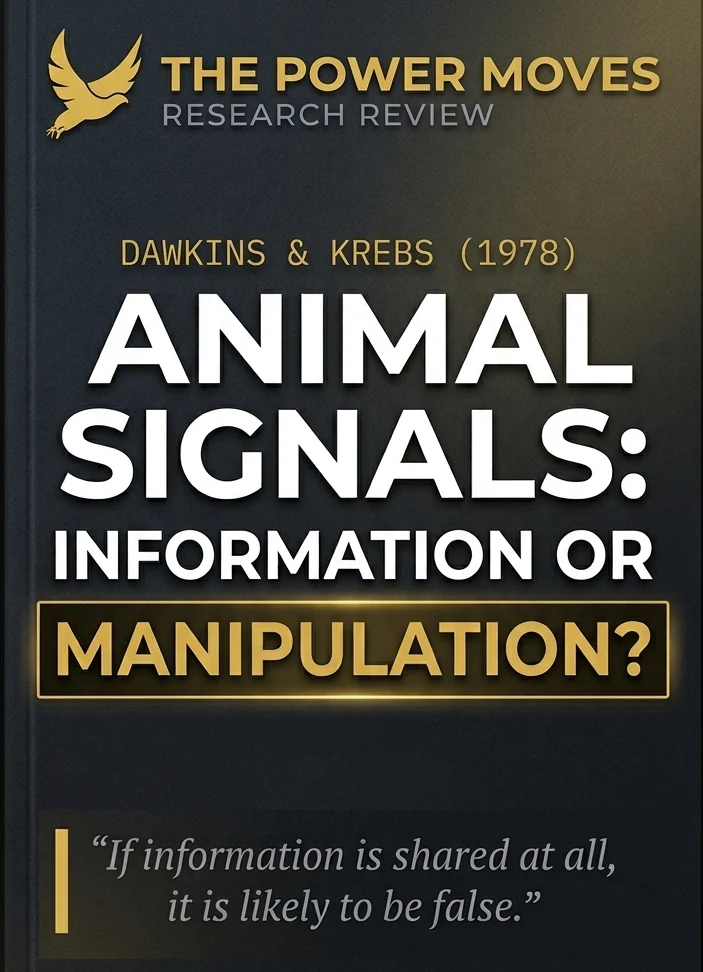 Animal Signals: Information or Manipulation? (1978) by Richard Dawkins & John R. Krebs