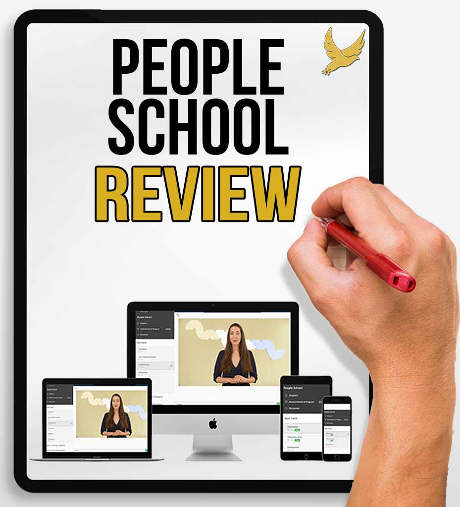 people school course seen on ipad