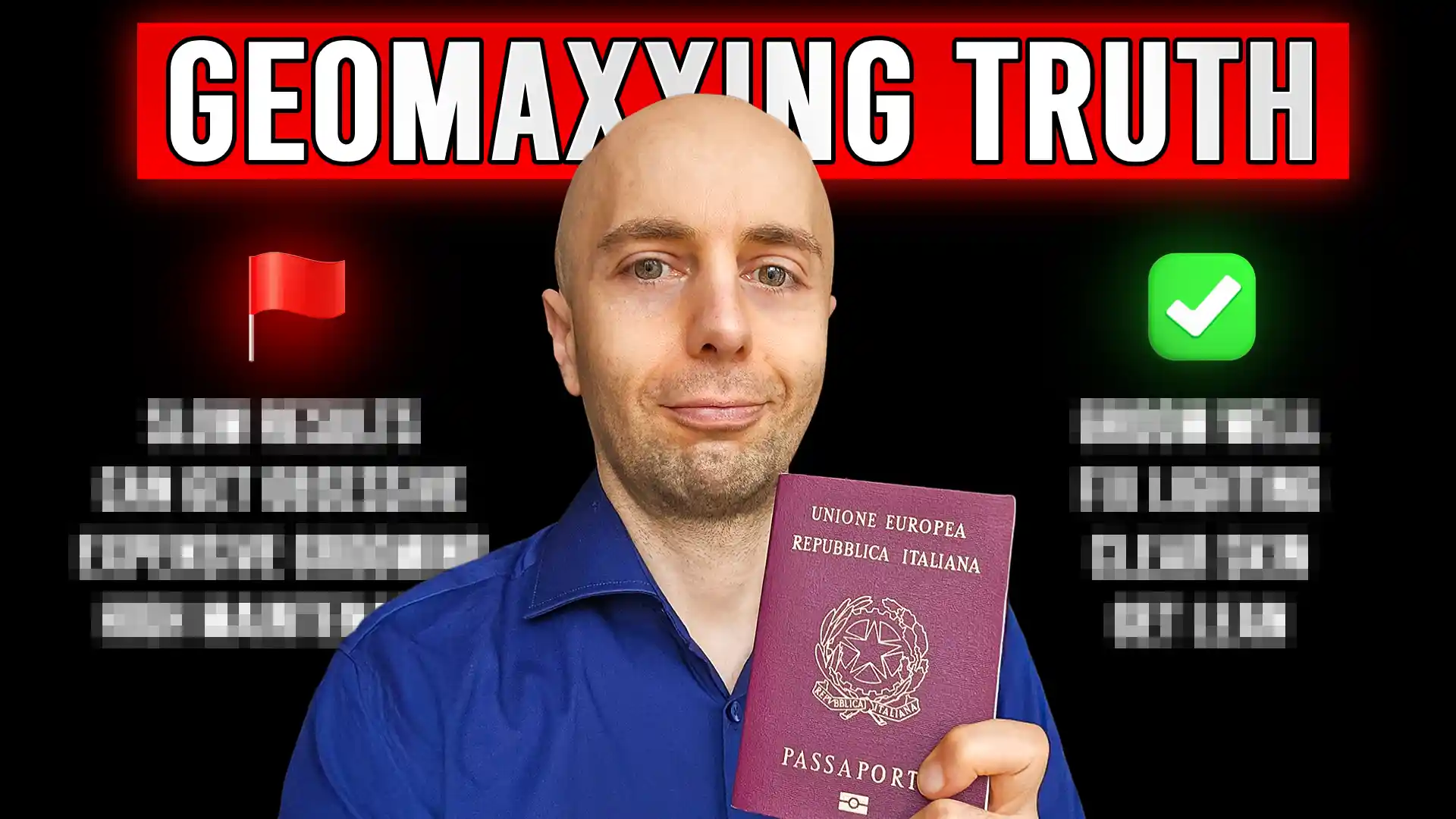 geomaxxing dating strategy truth with lucio holding a passport