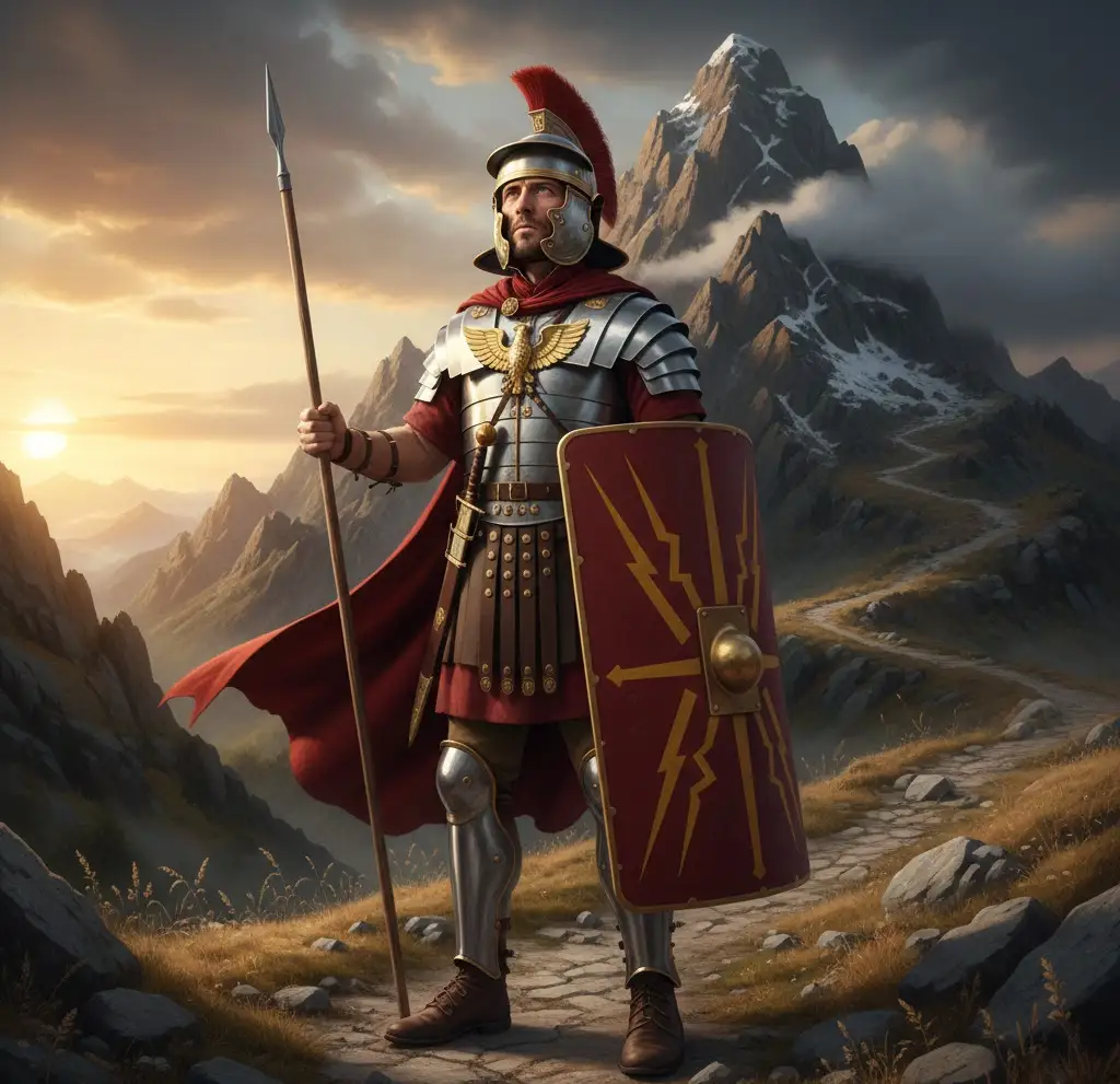 hero at the foot of the mountain