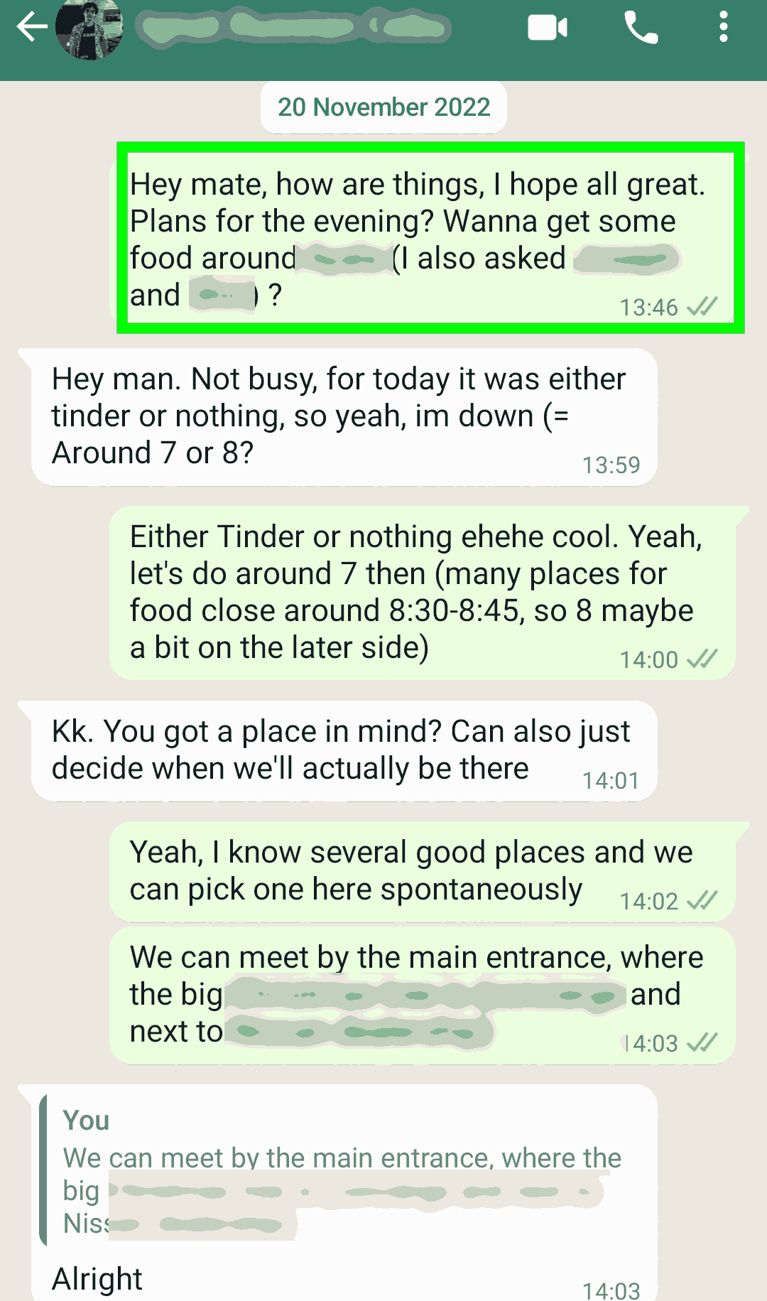 how to invite a friend out, text example