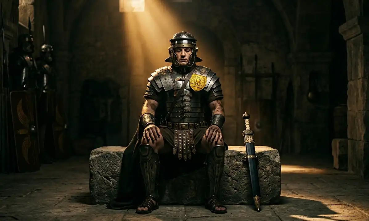 pretorian roman guard mediatetes, suggesting self control in spirituality