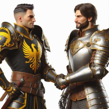 confident handshake during introduction between two men