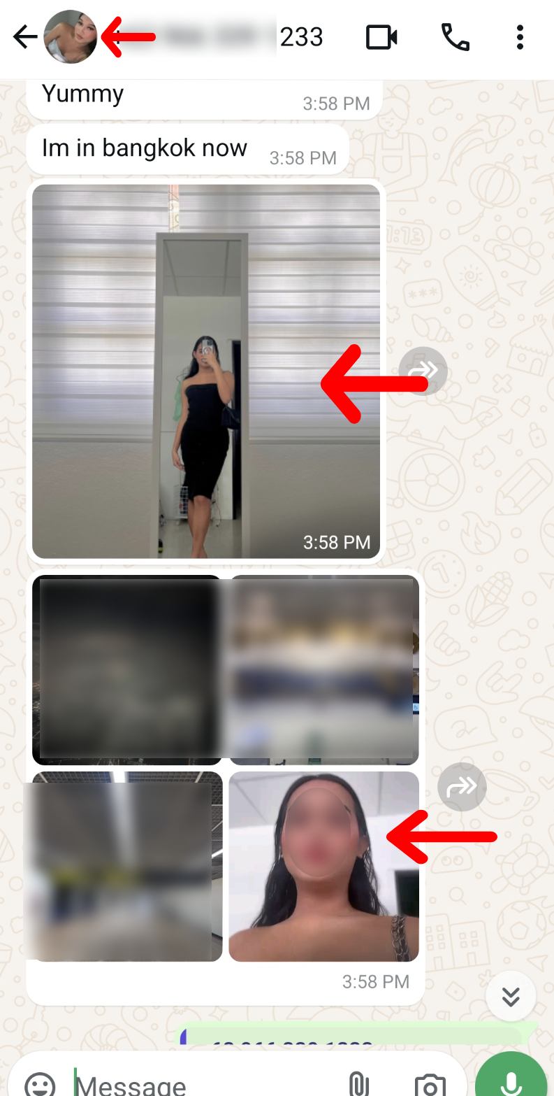 text conversation that shows the signs that a girl may be a ladyboy