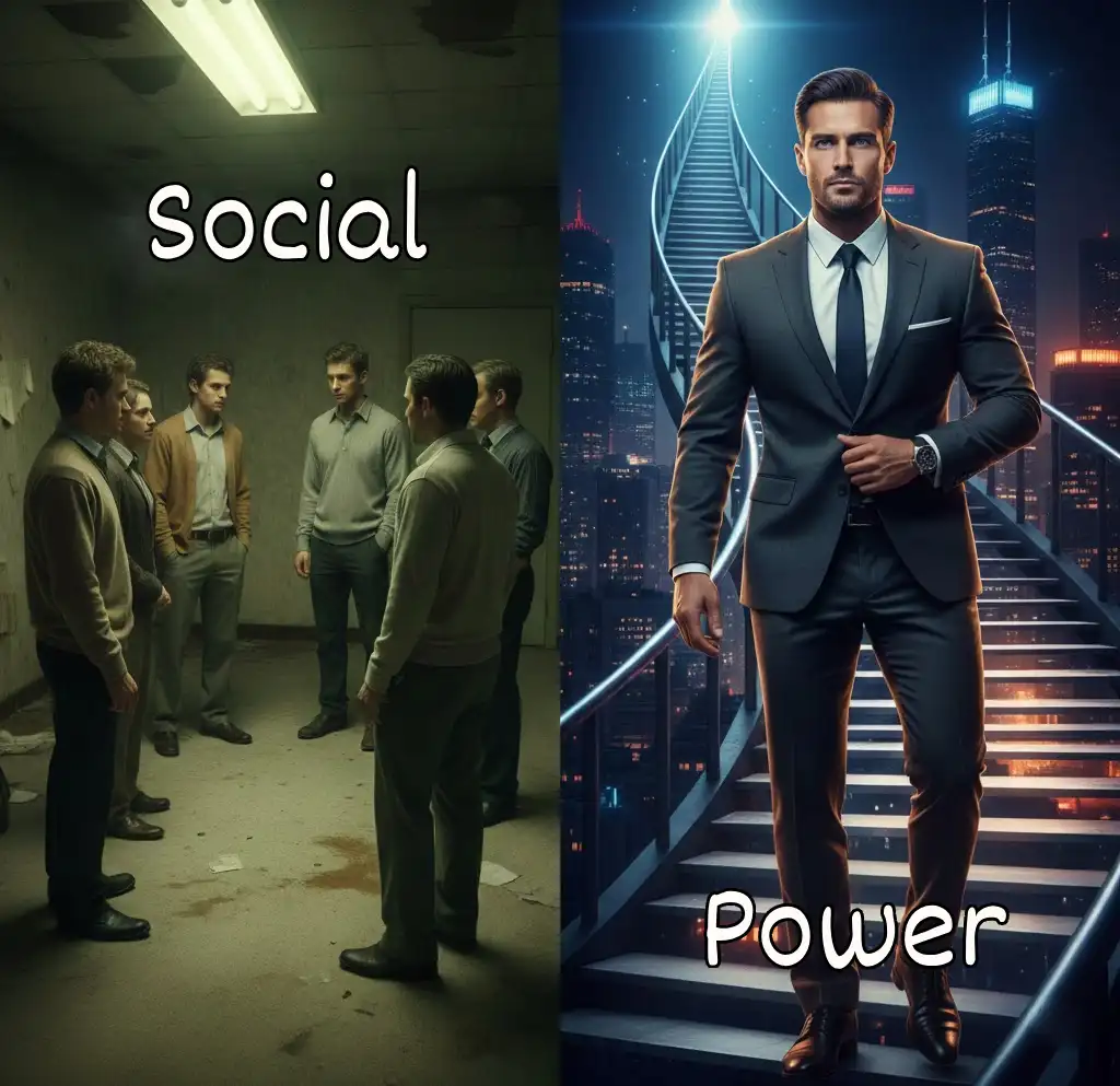 social skills vs power skills split image