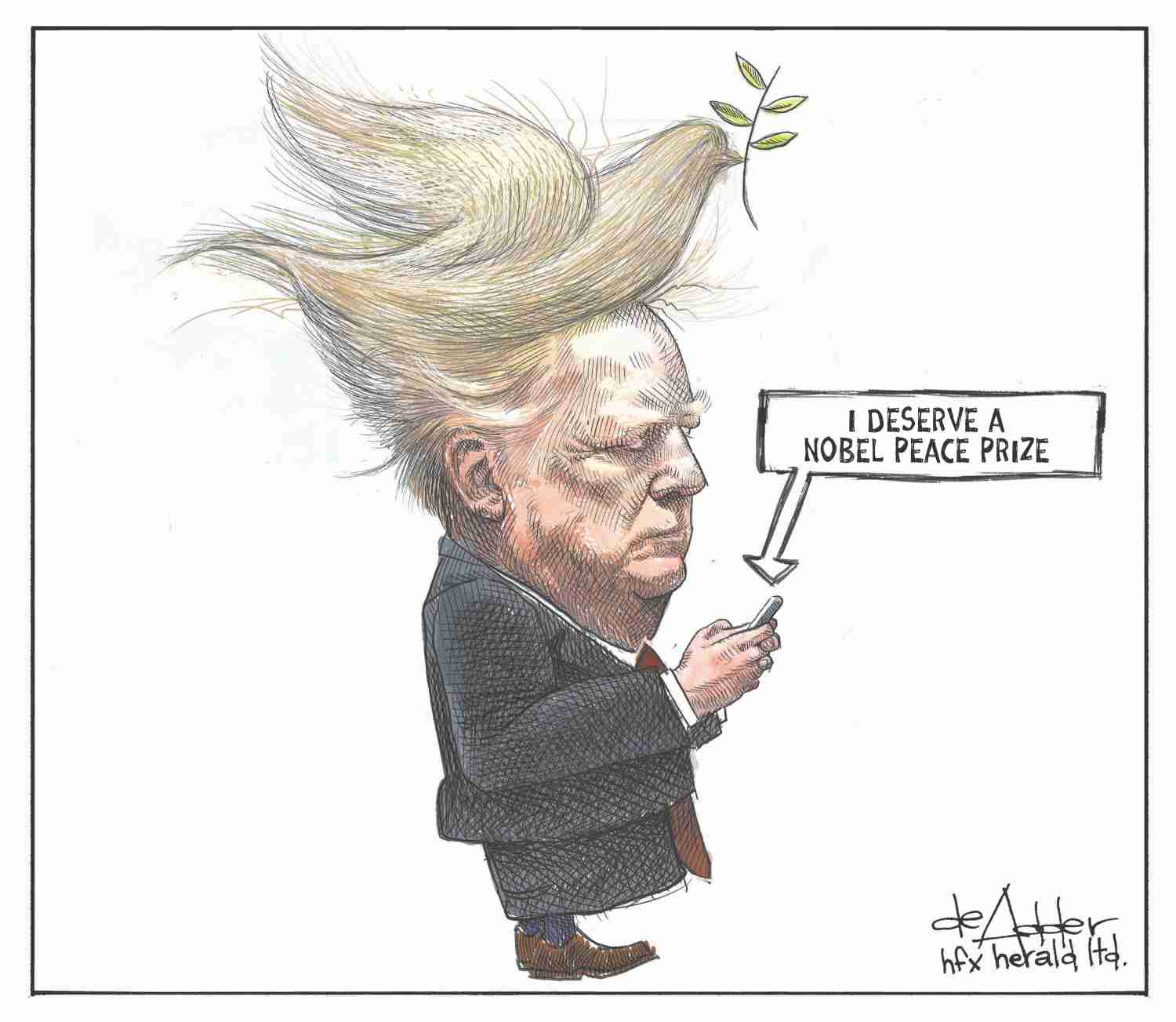 trump nobel price meme