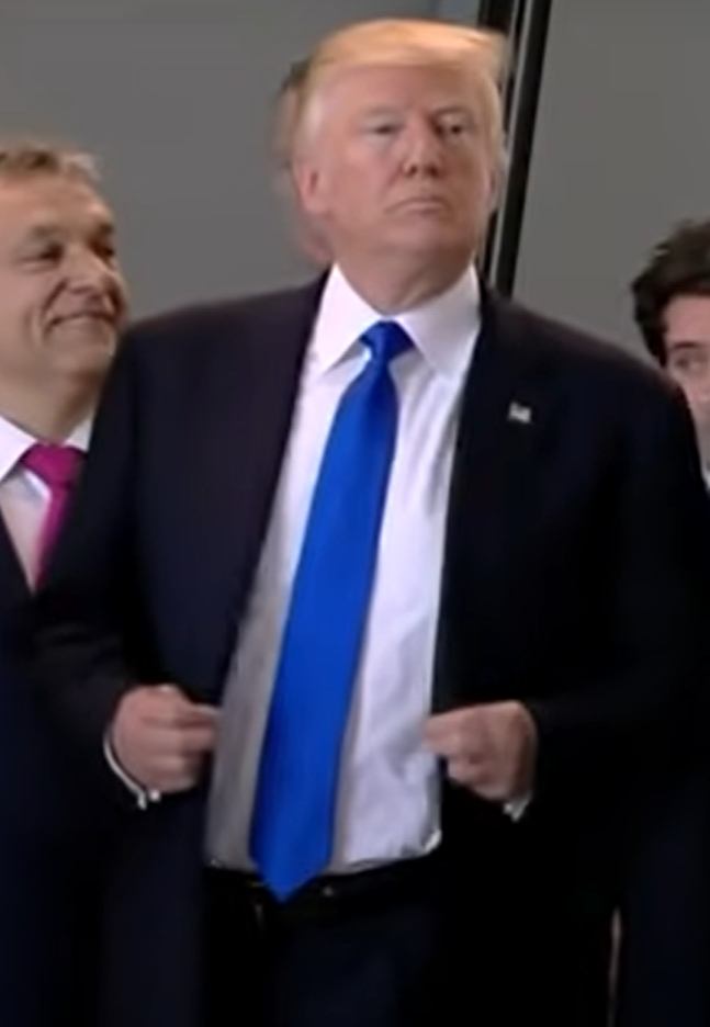 example of a man striking an overly proud pose: example of someone that warrants careful tactics during introductions
