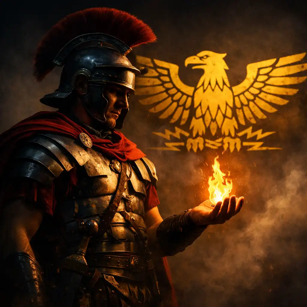 man holds fire in his hand as a symbol of using past failures and pain for motivation
