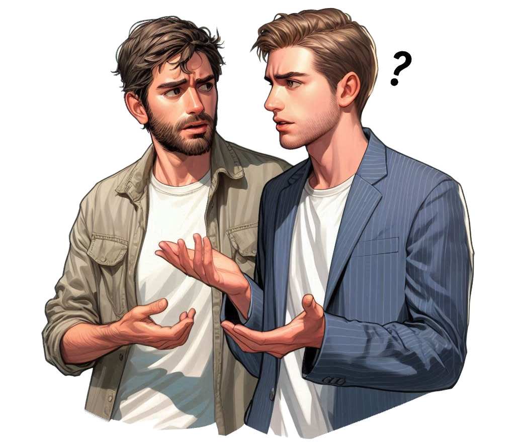 one man doesn't remember who the other is